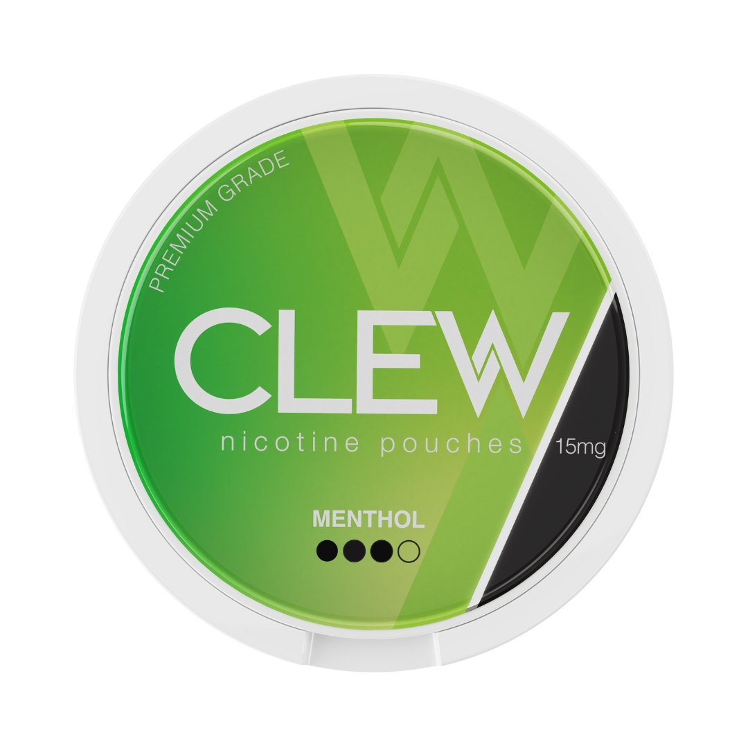 Clew Menthol Nicotine Pouches 15mg uae