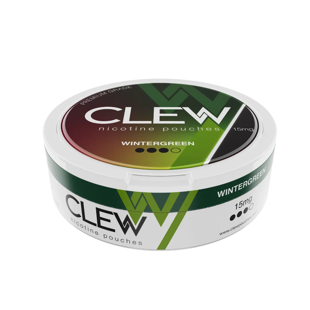 Clew Wintergreen Nicotine Pouches 15mg uae